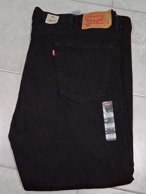Levi's 501 Original Button-Fly Jeans - Stretch Black 48x32 NWT